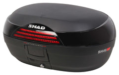 Topcase SH46 SHAD Negru - Spațiu 2 Căști Integrale, Sistem Handle Lock