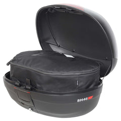 Topcase SH46 SHAD Negru - Spațiu 2 Căști Integrale, Sistem Handle Lock