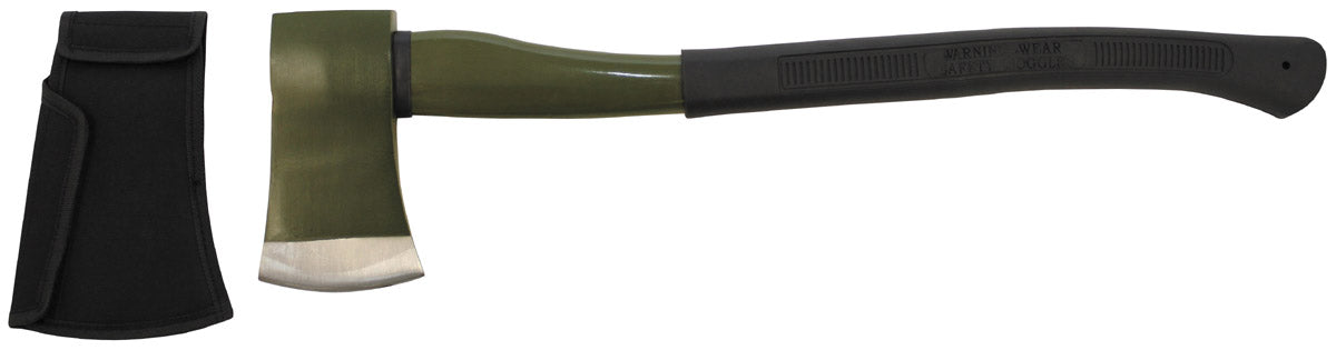 Topor Deluxe Mare Coadă Fibră de Sticlă Oliv FoxOutdoor - Oțel Călit, 61 cm