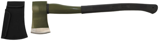 Topor Deluxe Mare Coadă Fibră de Sticlă Oliv FoxOutdoor - Oțel Călit, 61 cm