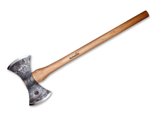 Topor Hultafors Premium Throwing Axe Wetterhall 1.6 Boker- Forjat manual, Maner Hickory