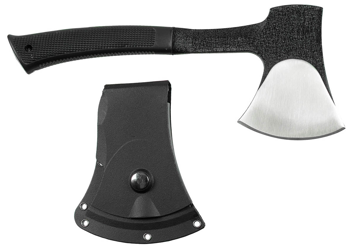 Topor Oțel Turnat cu Mâner Cauciuc MFH - Lungime 29cm, 690g