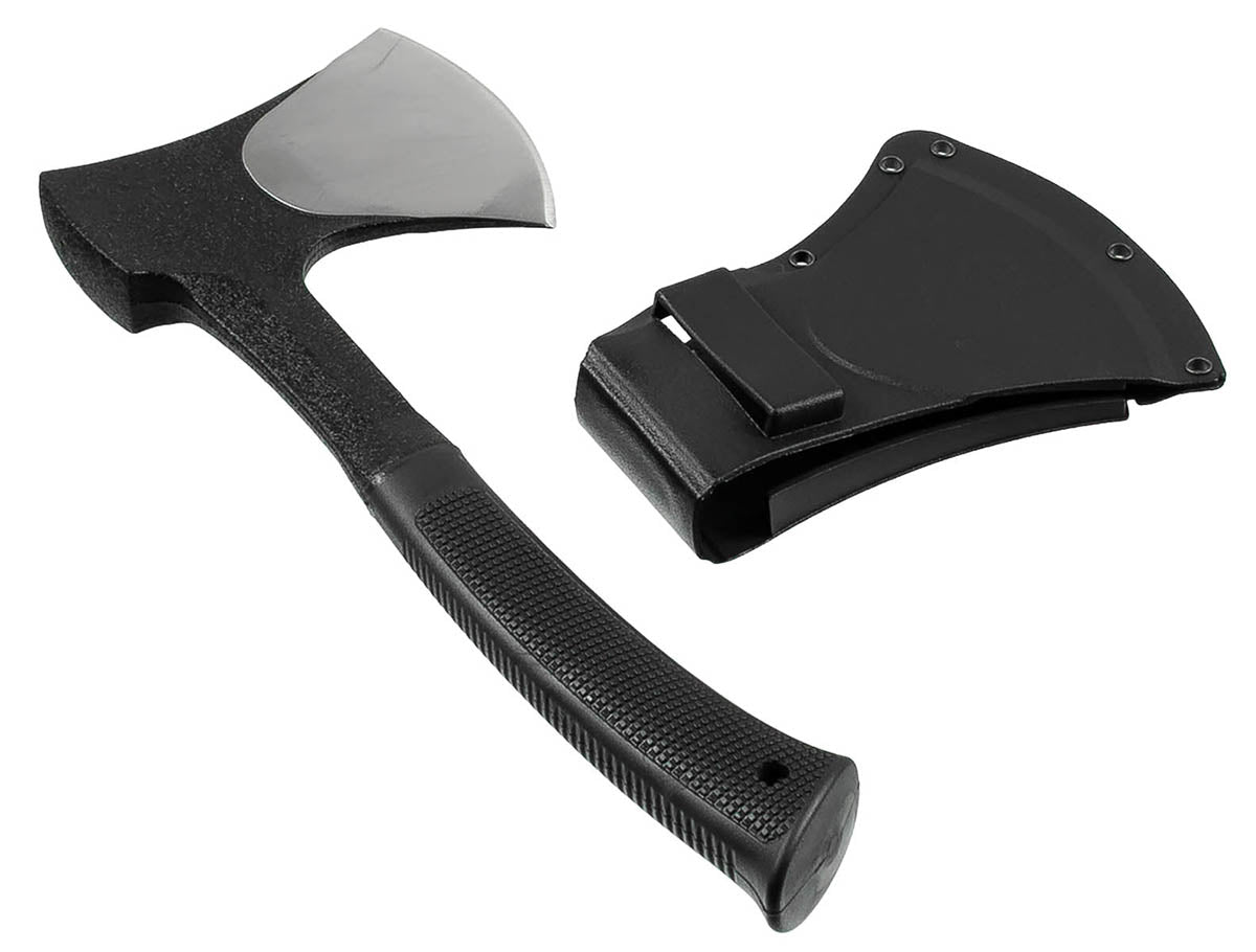 Topor Oțel Turnat cu Mâner Cauciuc MFH - Lungime 29cm, 690g