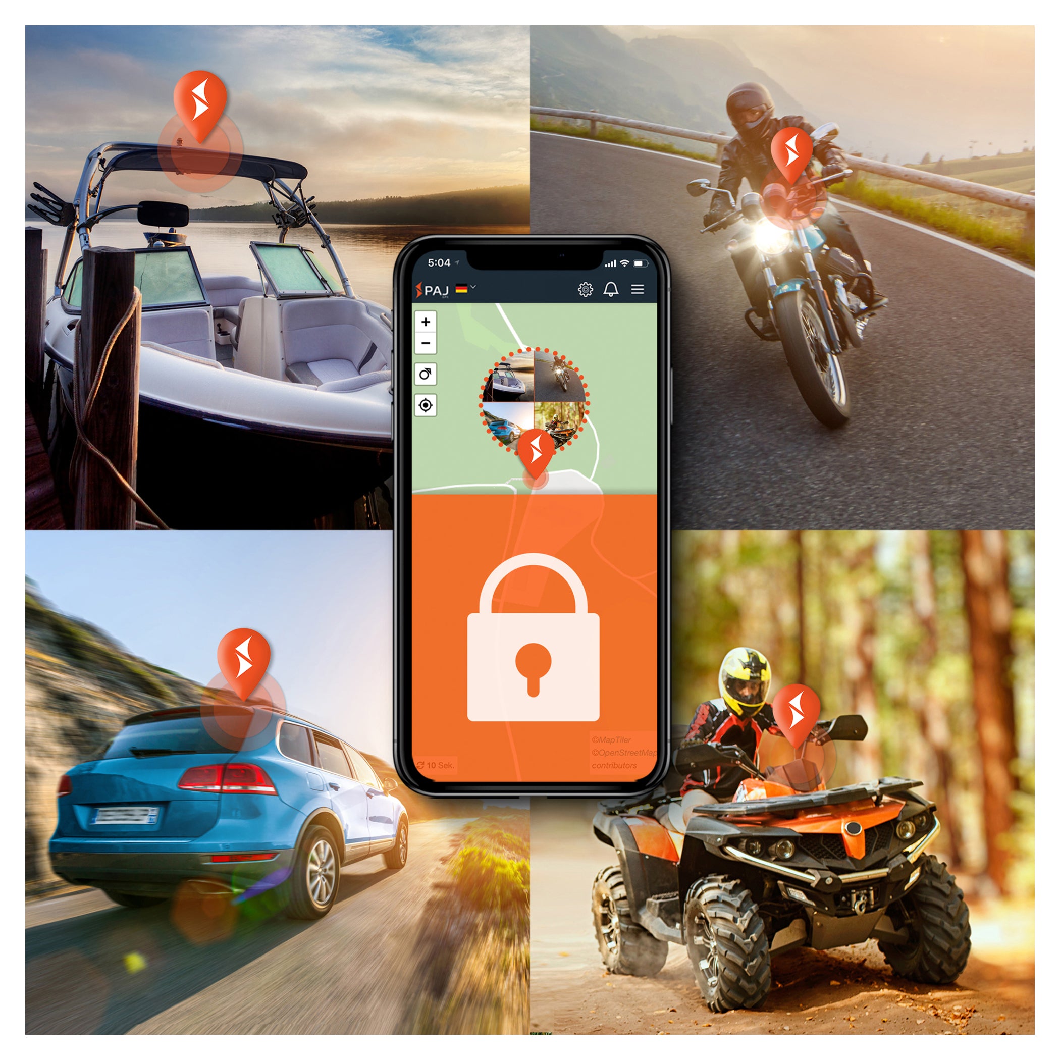 Tracker GPS Moto 4G PAJ Vehicle Finder 2.0 - Antifurt Avansat