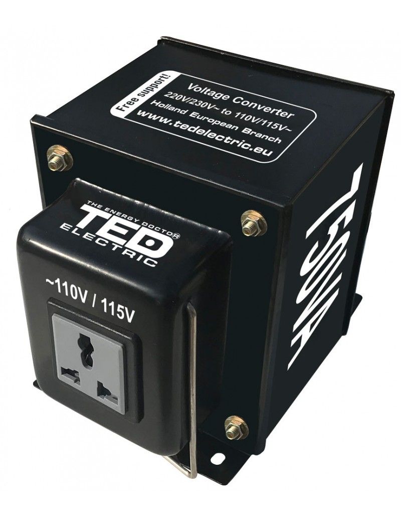 Transformator Tensiune 750VA TED Electric - 220V-110V & Reversibil - 2