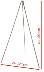 Trepied Camping Dreibein FoxOutdoor - Oțel Inoxidabil, 1.9m