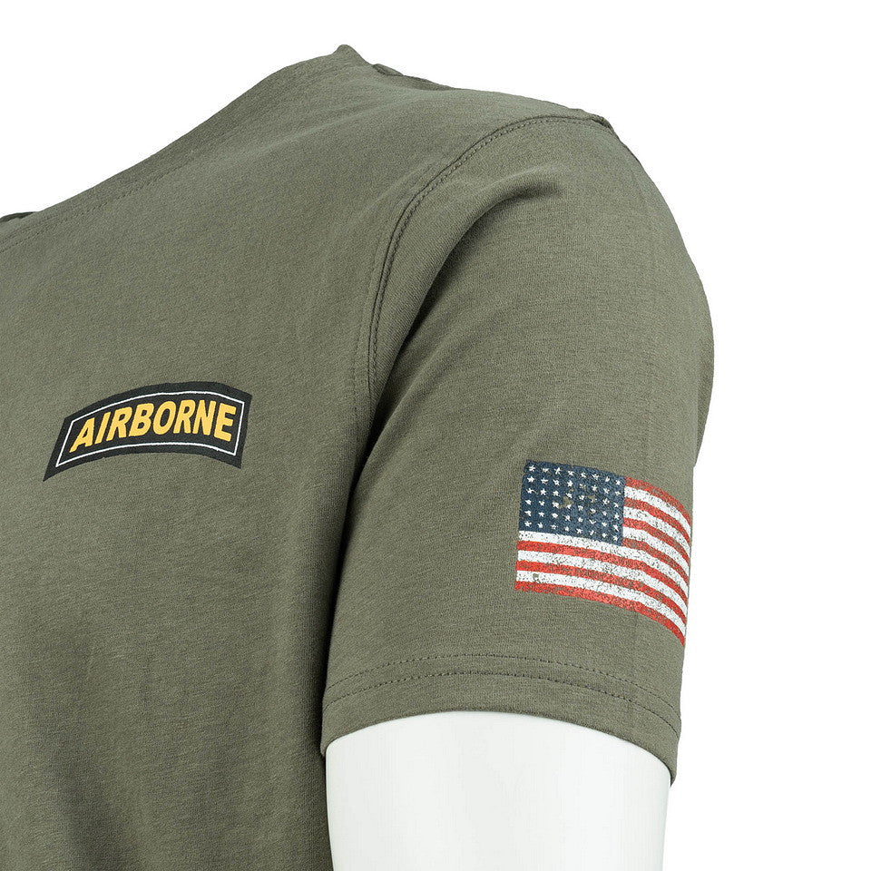 Tricou 101st Airborne Roundel Verde - Onorează Moștenirea, Poartă Rezistența