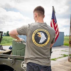 Tricou 101st Airborne Roundel Verde - Onorează Moștenirea, Poartă Rezistența
