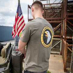 Tricou 101st Airborne Roundel Verde - Onorează Moștenirea, Poartă Rezistența
