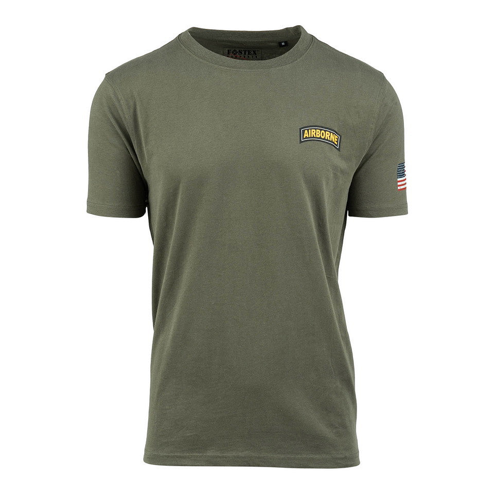 Tricou 101st Airborne Roundel Verde - Onorează Moștenirea, Poartă Rezistența