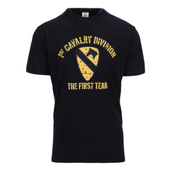 Tricou 1st Cavalry Division Negru Fostex® - Spirit de Luptă Autentic