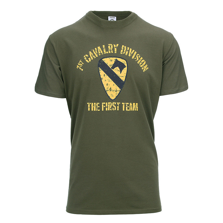Tricou 1st Cavalry Division Verde Fostex - Autenticitate & Confort Tactic