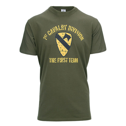 Tricou 1st Cavalry Division Verde Fostex - Autenticitate & Confort Tactic