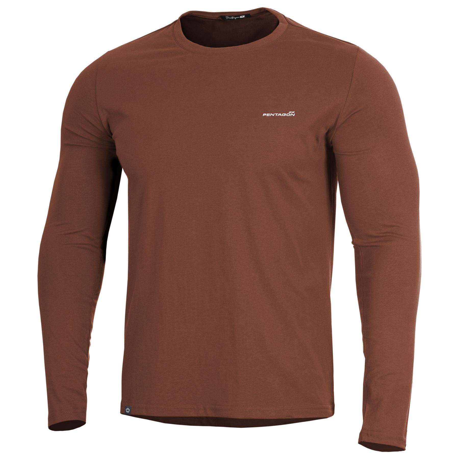 Tricou Ageron 2.0 Long Arm Shirt Maroon Red Pentagon Tactical - Confort Superior și Durabilitate Extinsă