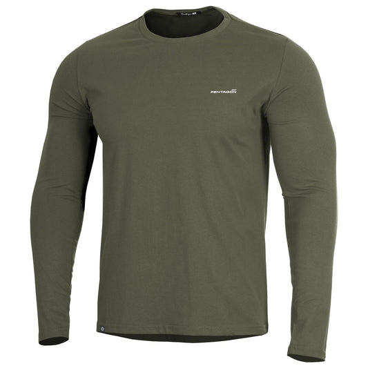 Tricou Ageron 2.0 Long Arm Shirt Olive Green Pentagon Tactical - Confort Superior și Durabilitate Excepțională