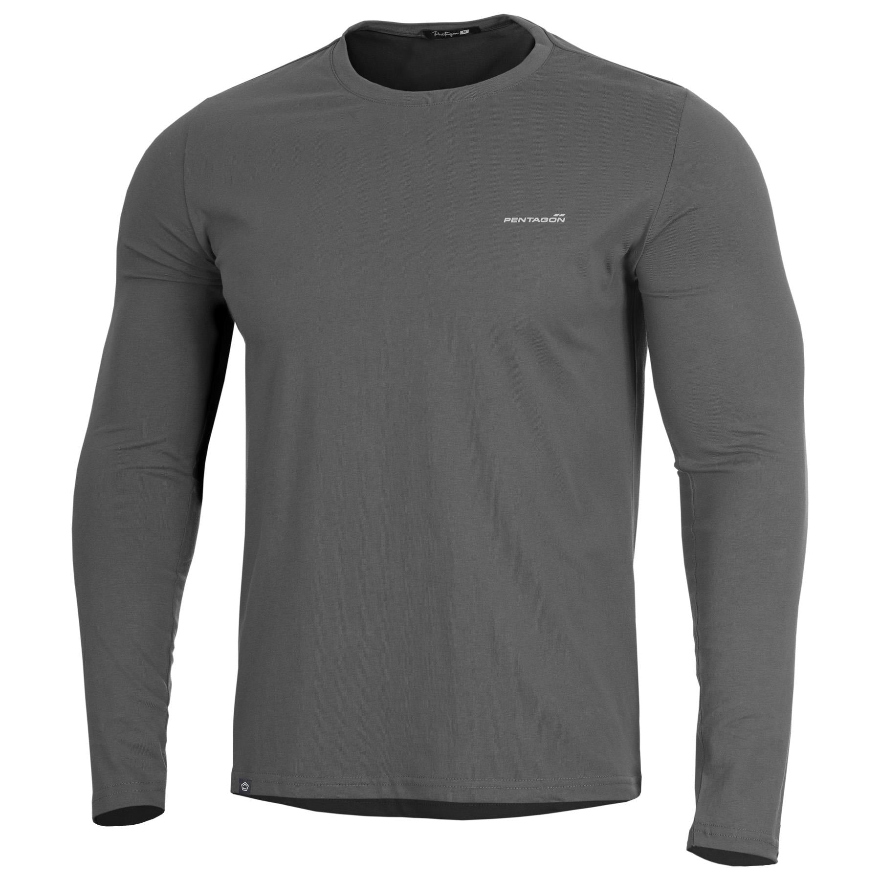 Tricou Ageron 2.0 Long Arm Shirt Wolf-Grey Pentagon Tactical - Confort Superior și Adaptabilitate Tactică