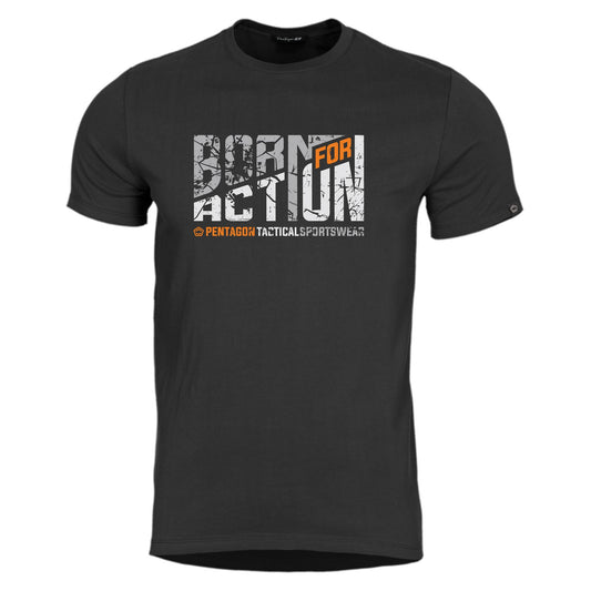 Tricou Ageron Born For Action -Ba Black Pentagon Tactical - Confort Superior și Durabilitate Excepțională