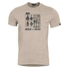 Tricou Ageron Build Your Gear -Bg Khaki Pentagon Tactical - Confort Superior și Durabilitate