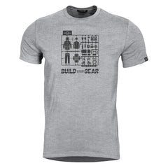 Tricou Ageron Build Your Gear -Bg Melange Pentagon Tactical - Confort și Durabilitate Excepțională