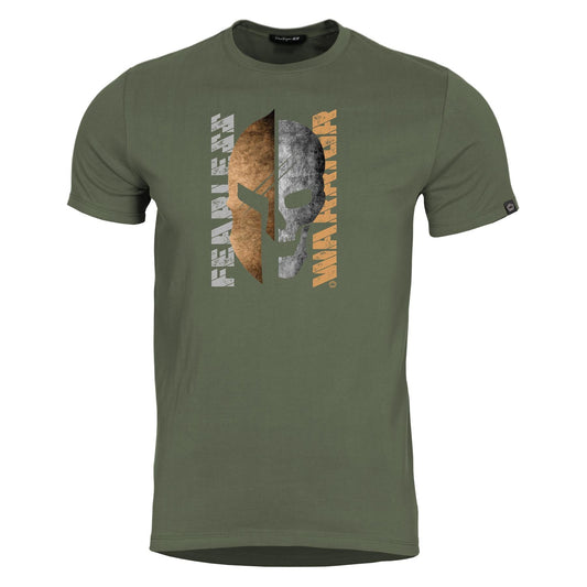 Tricou Ageron Fearless -Fe Olive Green Pentagon Tactical - Performanță și Ventilație Optimă în orice Mediu