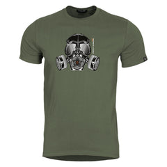 Tricou Ageron Gas Mask -Gm Olive Green Pentagon Tactical - Protecție Esențială și Fiabilitate Maximă