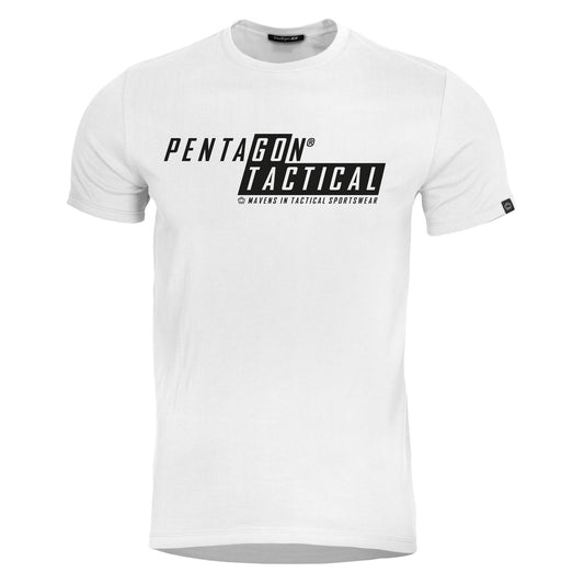 Tricou Ageron Go Tactical -Gt White Pentagon Tactical - Confort Suprem pentru Acțiune Continuă