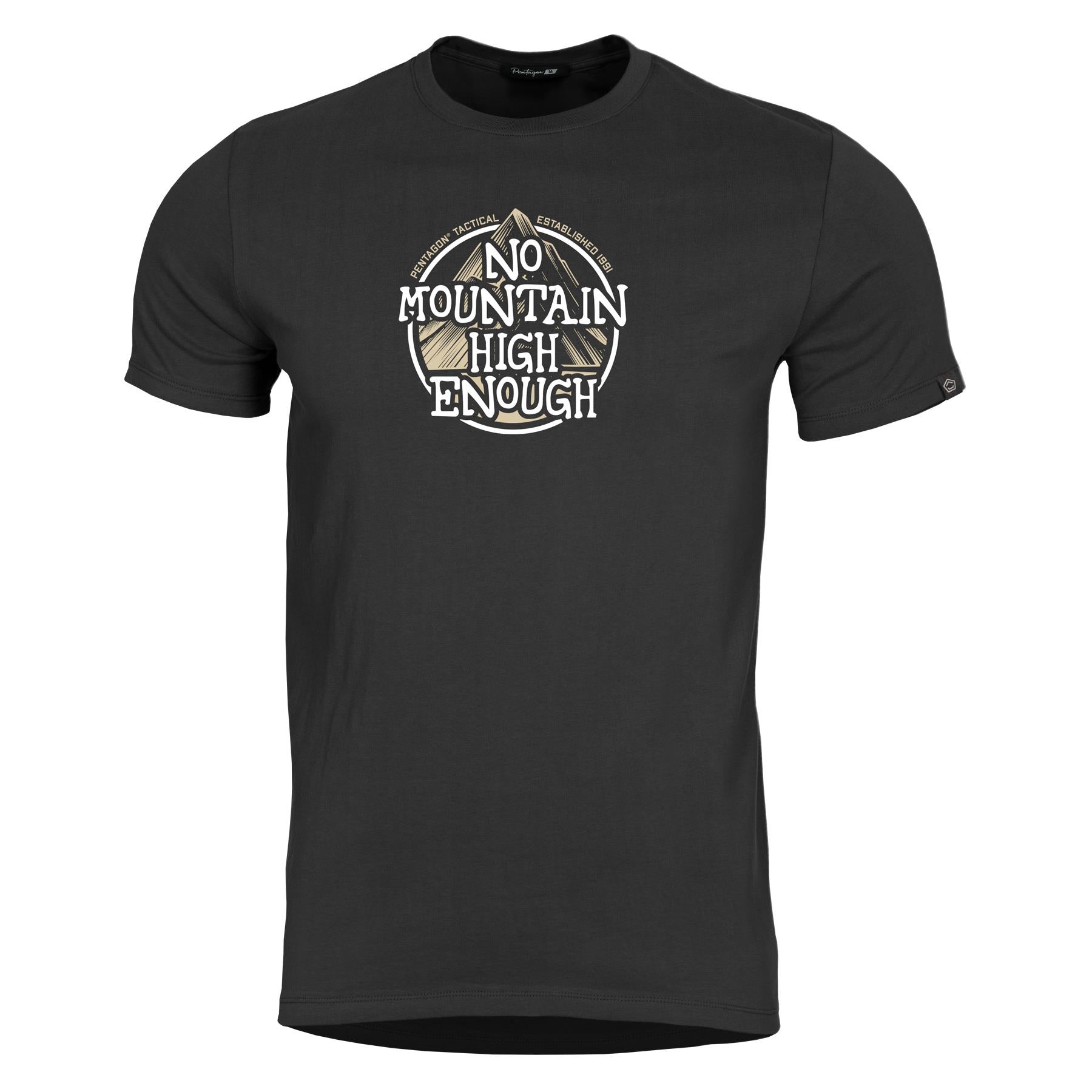 Tricou Ageron No Mountain High Enough -Nm Black Pentagon Tactical - Confort Superior și Durabilitate Excepțională