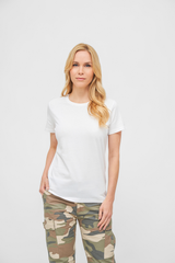 Tricou Alb Dama Brandit - Confort Superior