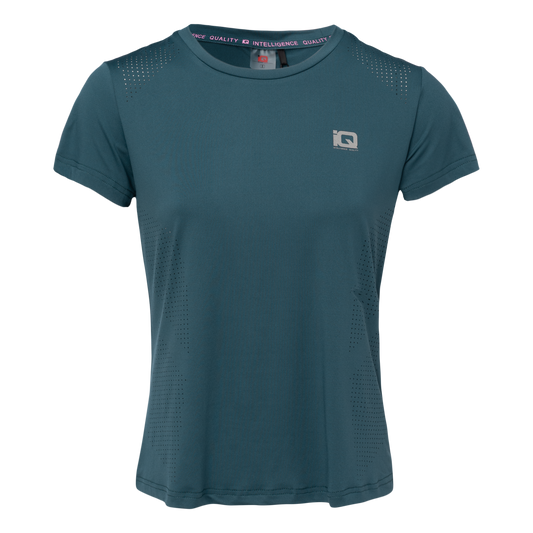 Tricou Alergare Femei IBURN WMNS IQ INTELLIGENCE QUALITY - Uscare Rapidă, Respirabil, Vizibilitate sporită - 1