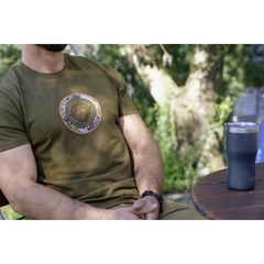 Tricou Argali Ring T26 Blaser - Bumbac Organic, Respirabil, Dark Olive - 3