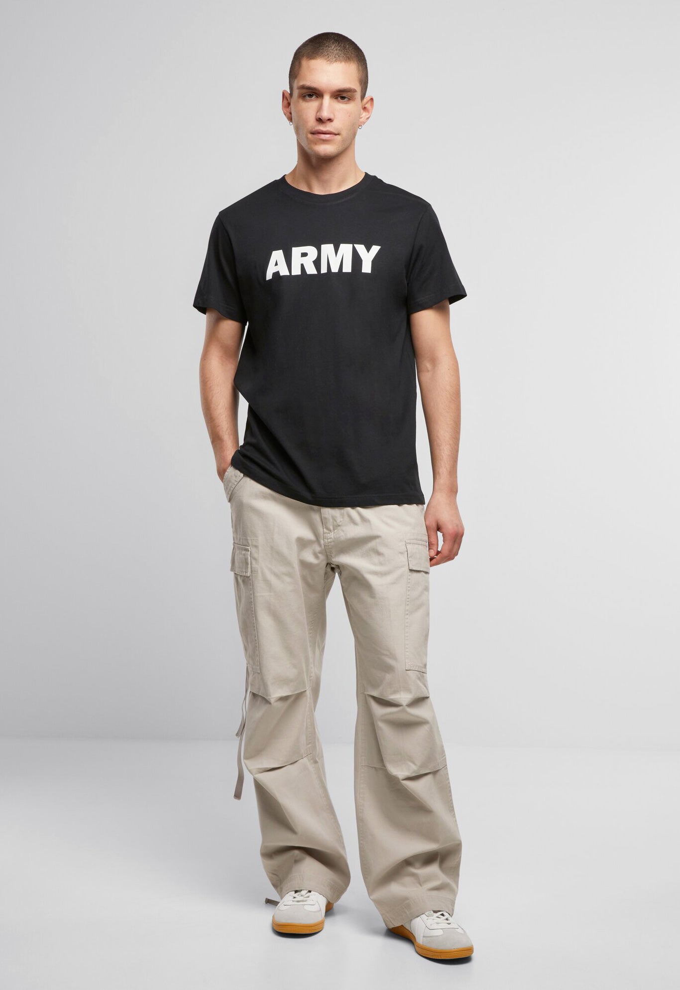 Tricou Army Negru Brandit - Confort Tactic Zilnic