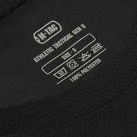 Tricou Athletic Tactical Gen.II M-Tac - Negru, Antiperspirant