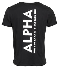 Tricou Backprint Alpha Industries - Bumbac, Logo Spate