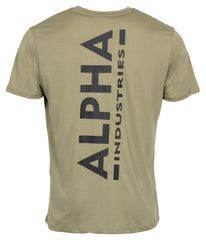Tricou Backprint Alpha Industries - Bumbac, Logo Spate Impresionant