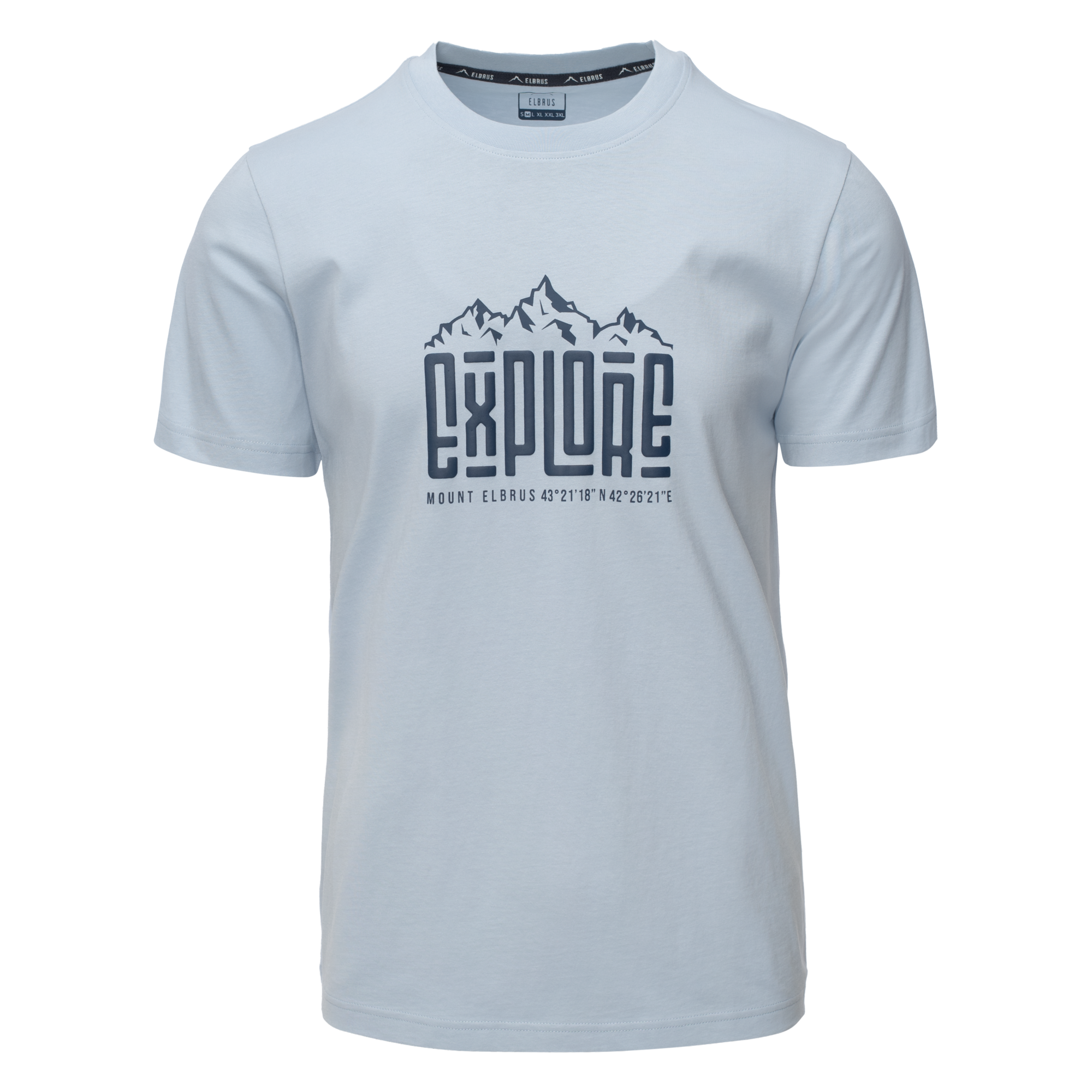 Tricou Bărbați EXPLORO ELBRUS - Bumbac Organic, Confort Sportiv - 1