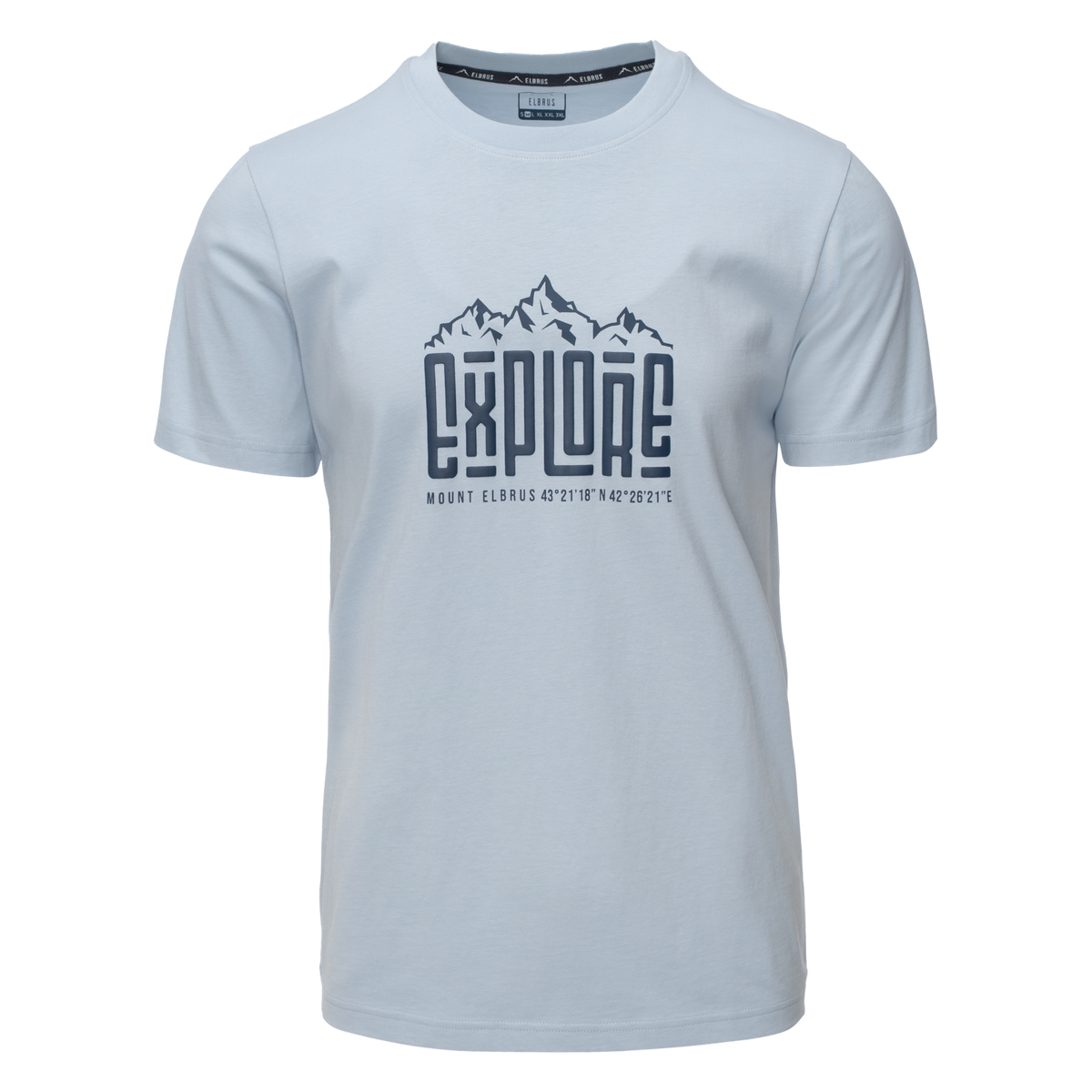 Tricou Bărbați EXPLORO ELBRUS - Bumbac Organic, Confort Sportiv - 1