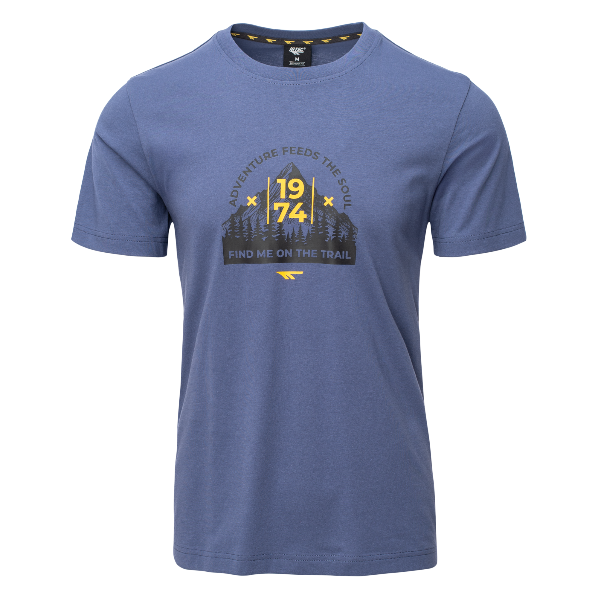 Tricou Bărbați TRAILER HI-TEC - Bumbac, Respirabil, Confortabil - 1