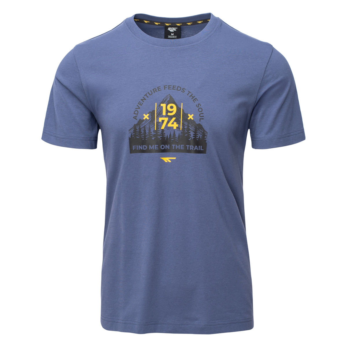 Tricou Bărbați TRAILER HI-TEC - Bumbac, Respirabil, Confortabil - 1