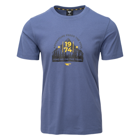 Tricou Bărbați TRAILER HI-TEC - Bumbac, Respirabil, Confortabil - 1