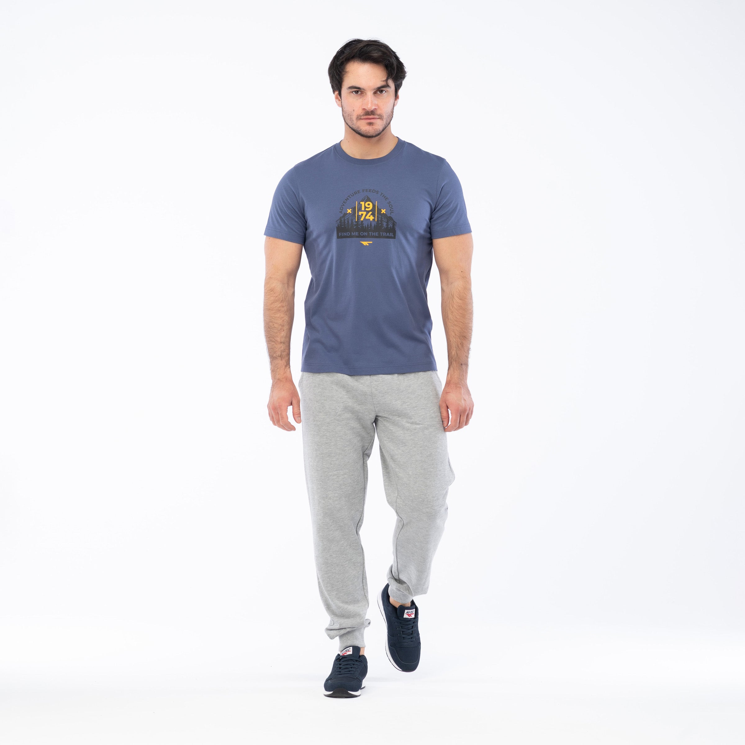 Tricou Bărbați TRAILER HI-TEC - Bumbac, Respirabil, Confortabil - 5