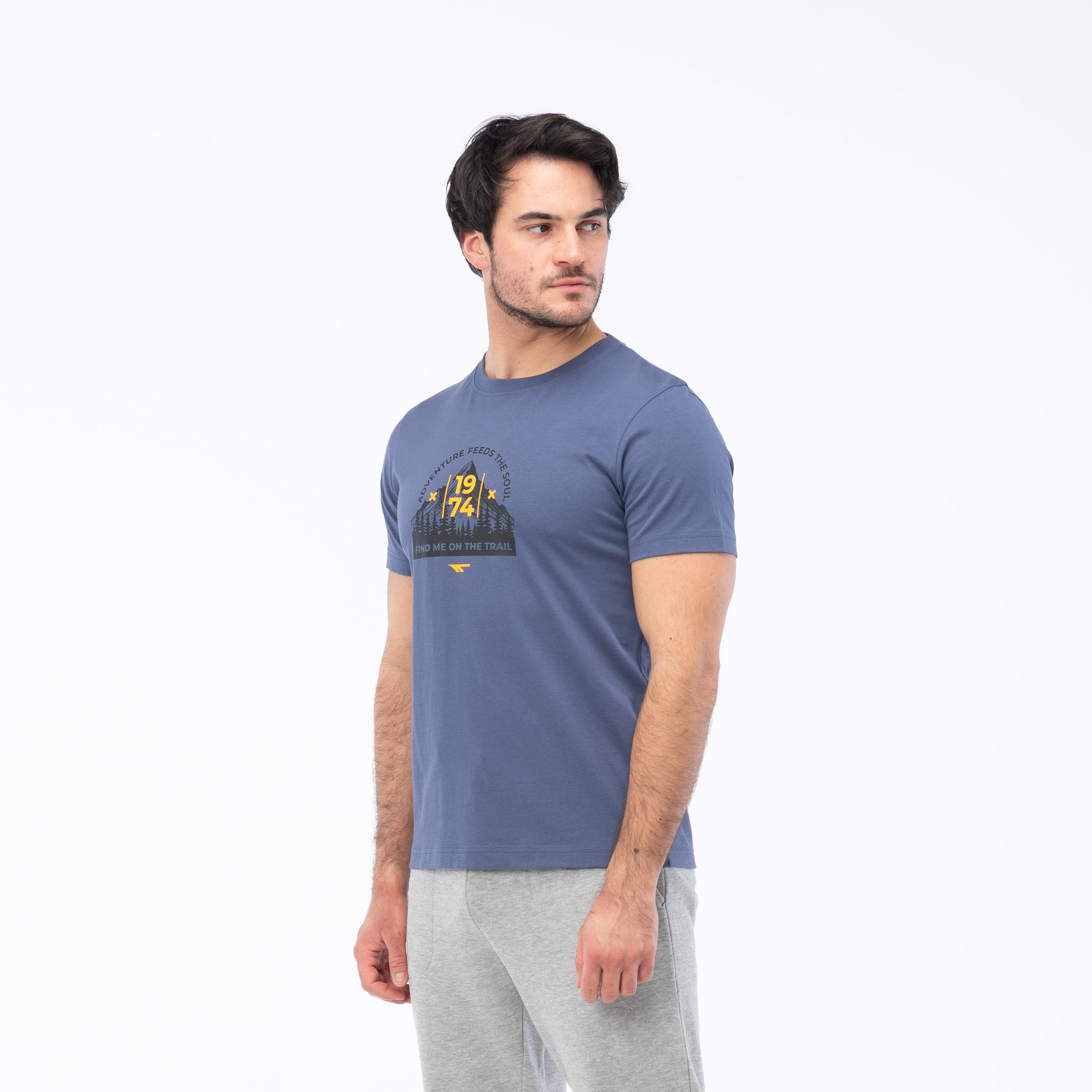 Tricou Bărbați TRAILER HI-TEC - Bumbac, Respirabil, Confortabil - 6