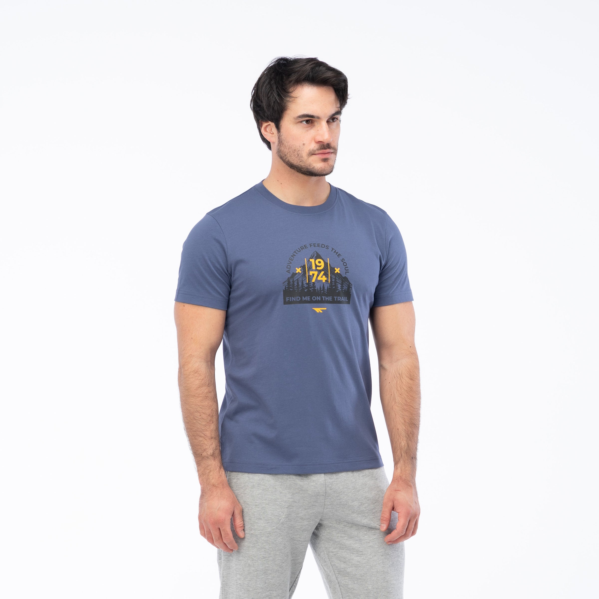 Tricou Bărbați TRAILER HI-TEC - Bumbac, Respirabil, Confortabil - 9