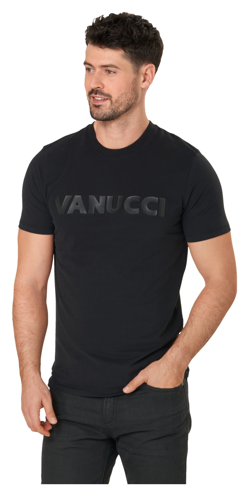Tricou Bărbați Vanucci Logo-Tee - Negru, Bumbac