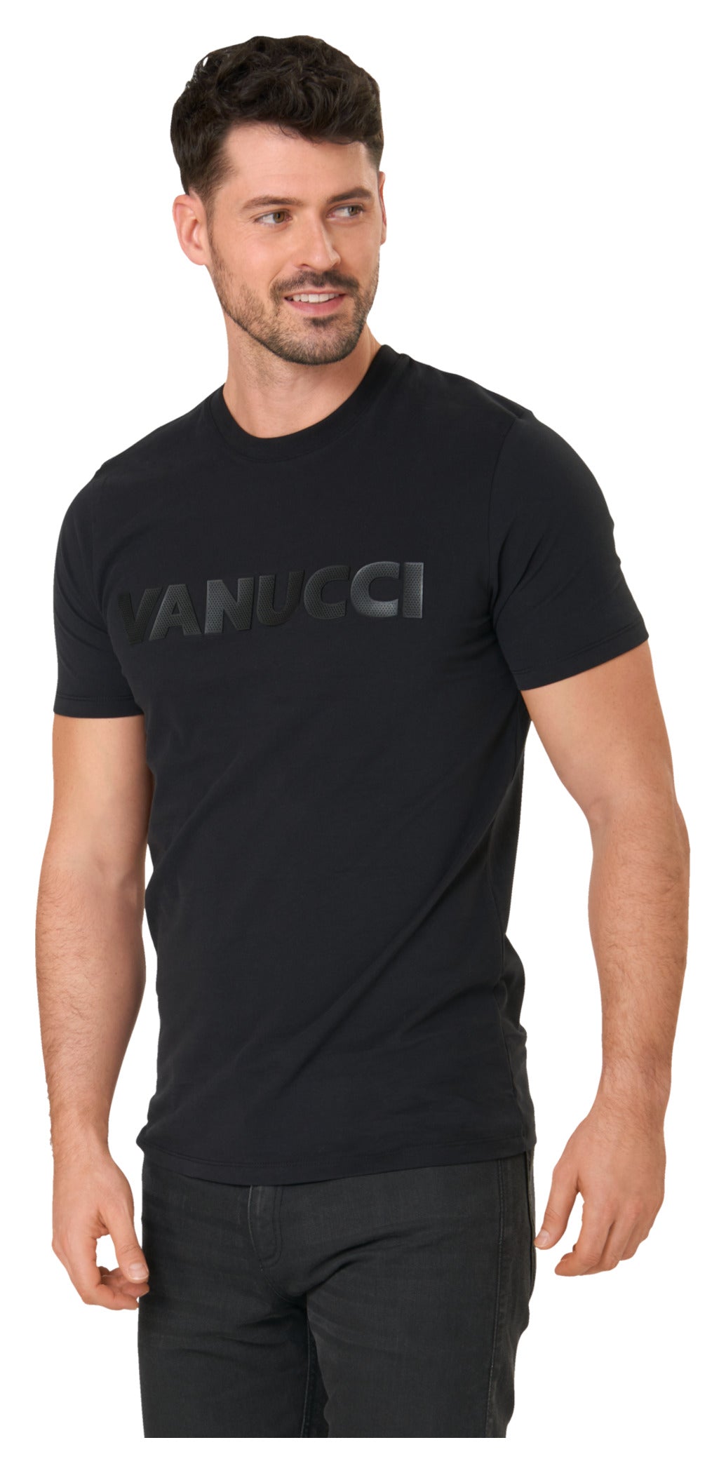Tricou Bărbați Vanucci Logo-Tee - Negru, Bumbac