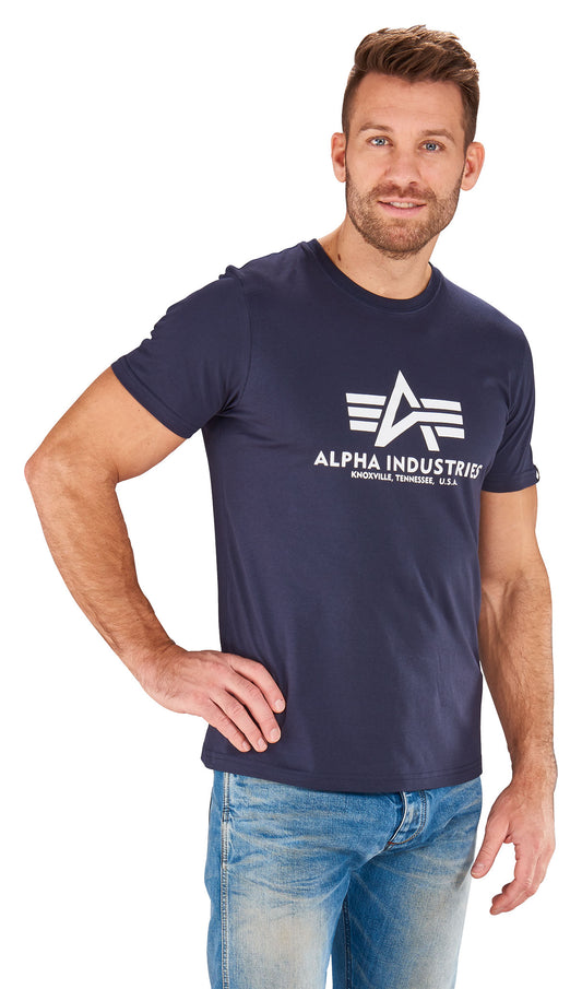 Tricou Basic T Alpha Industries - Logo Clasic, Bumbac 100%
