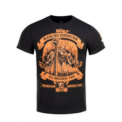 Tricou Black Sea Expedition M-Tac - Negru, Rezistent și Confortabil