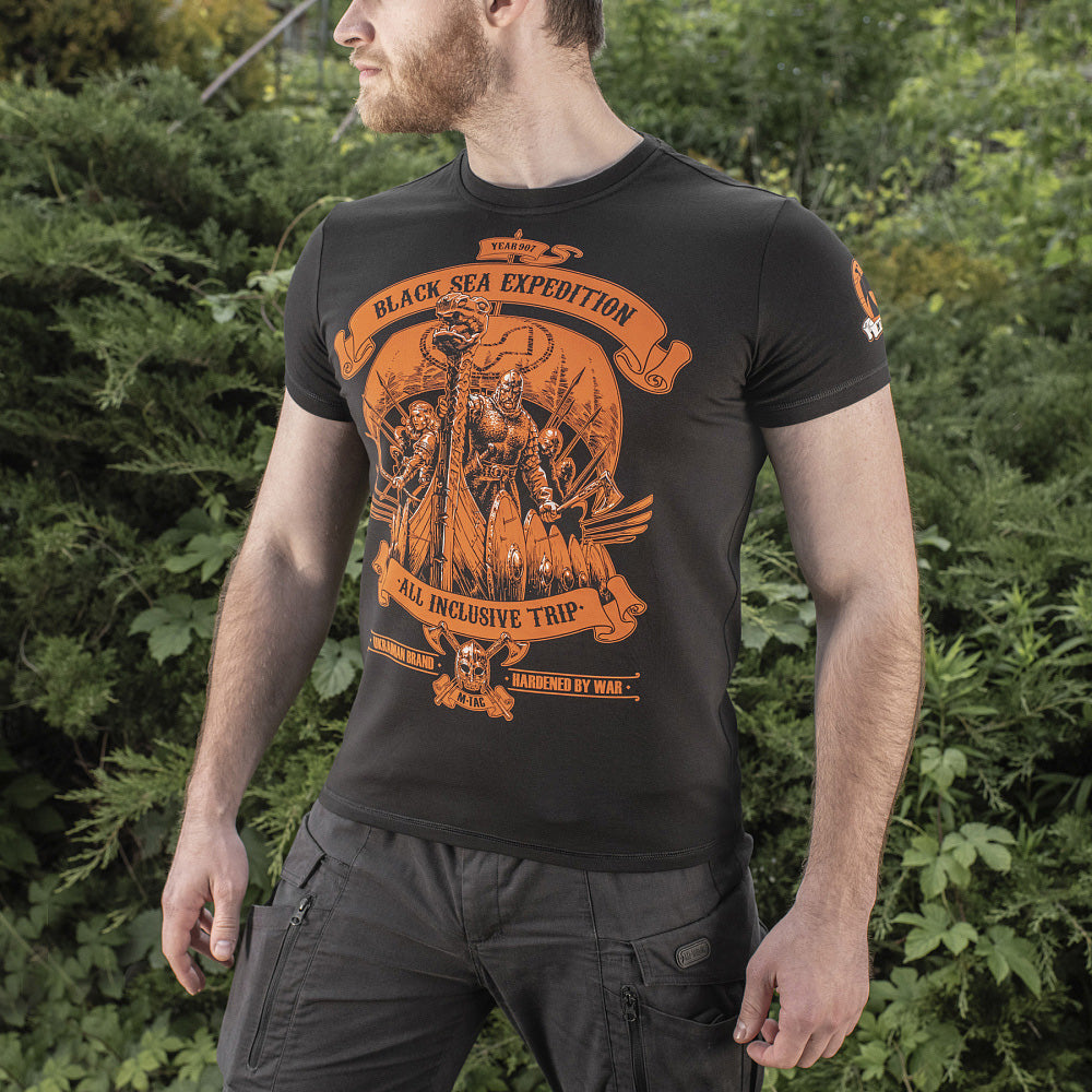 Tricou Black Sea Expedition M-Tac - Negru, Rezistent și Confortabil