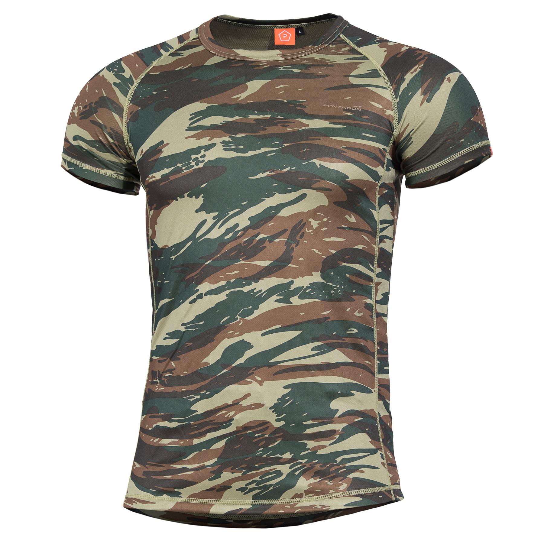 Tricou Body Shock Stock ST09003-56 Gr.camo Pentagon Tactical - Performanță Superioară și Confort Uscat