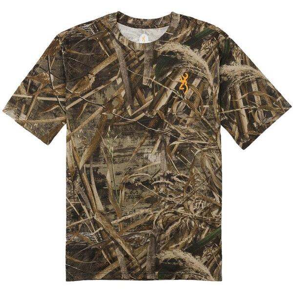 Tricou Browning Wasatch Camo Mossy Oak - Confort Vânătoare, Respirabil
