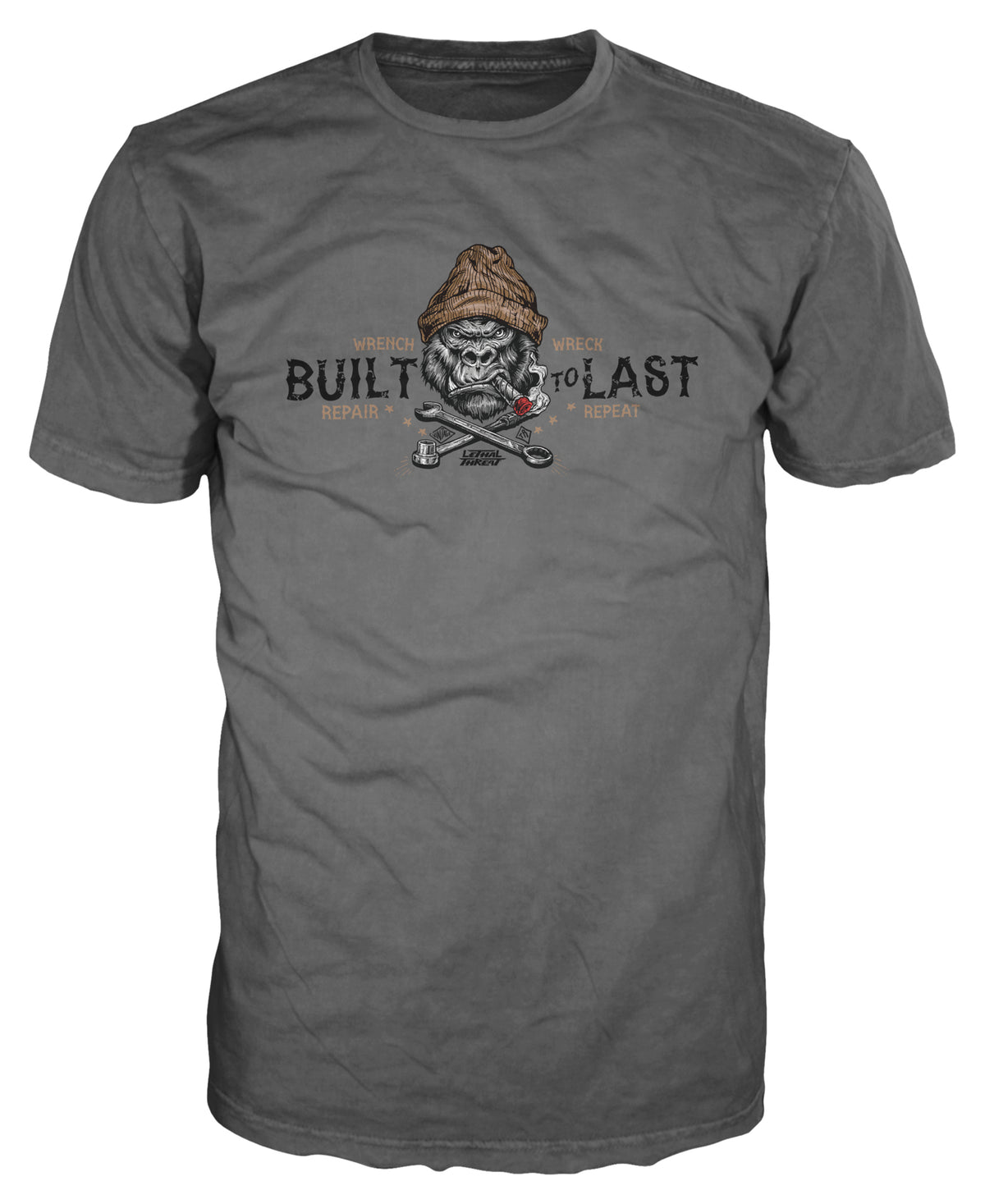 Tricou Build Your Beast Letal Threat - Gorilla Print, Bumbac